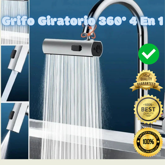 ¡Grifo 4 en 1, 360° Marca Premium HomePro! 💧✨ Elegancia y Funcionalidad en Cada Giro